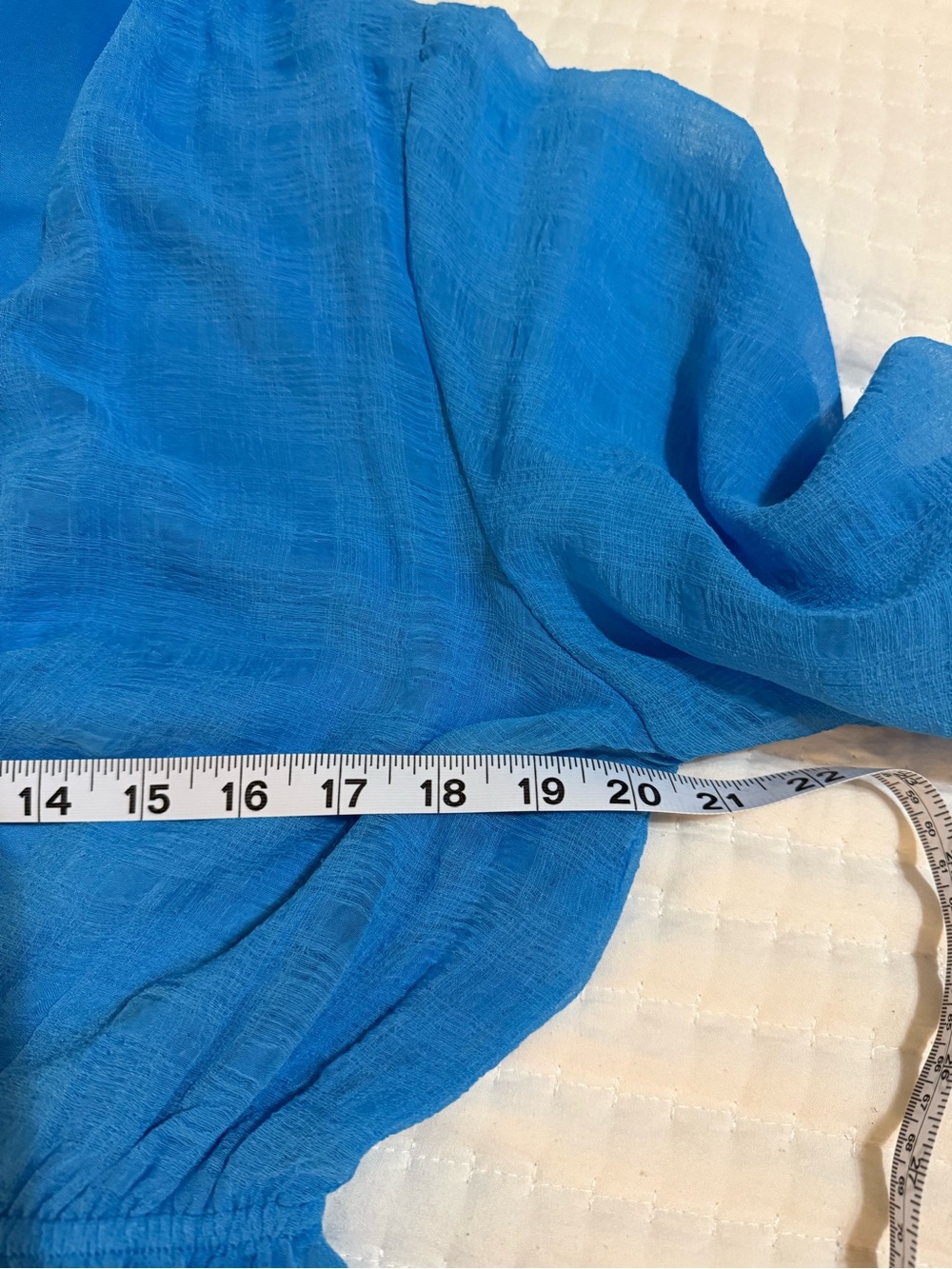 miami Bright Blue Tie-Front Ruffle R - Picture 15 of 16